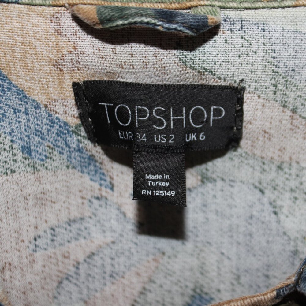 Topshop Camouflage Fatigue Style Jacket - Picture 7 of 14